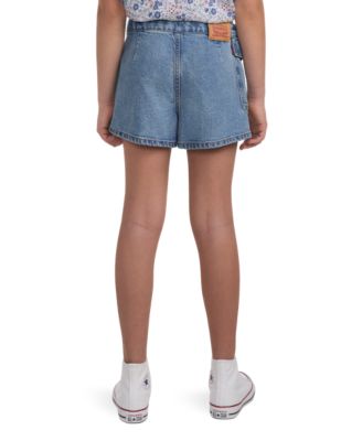 Big Girls High Rise Cargo Denim Skort