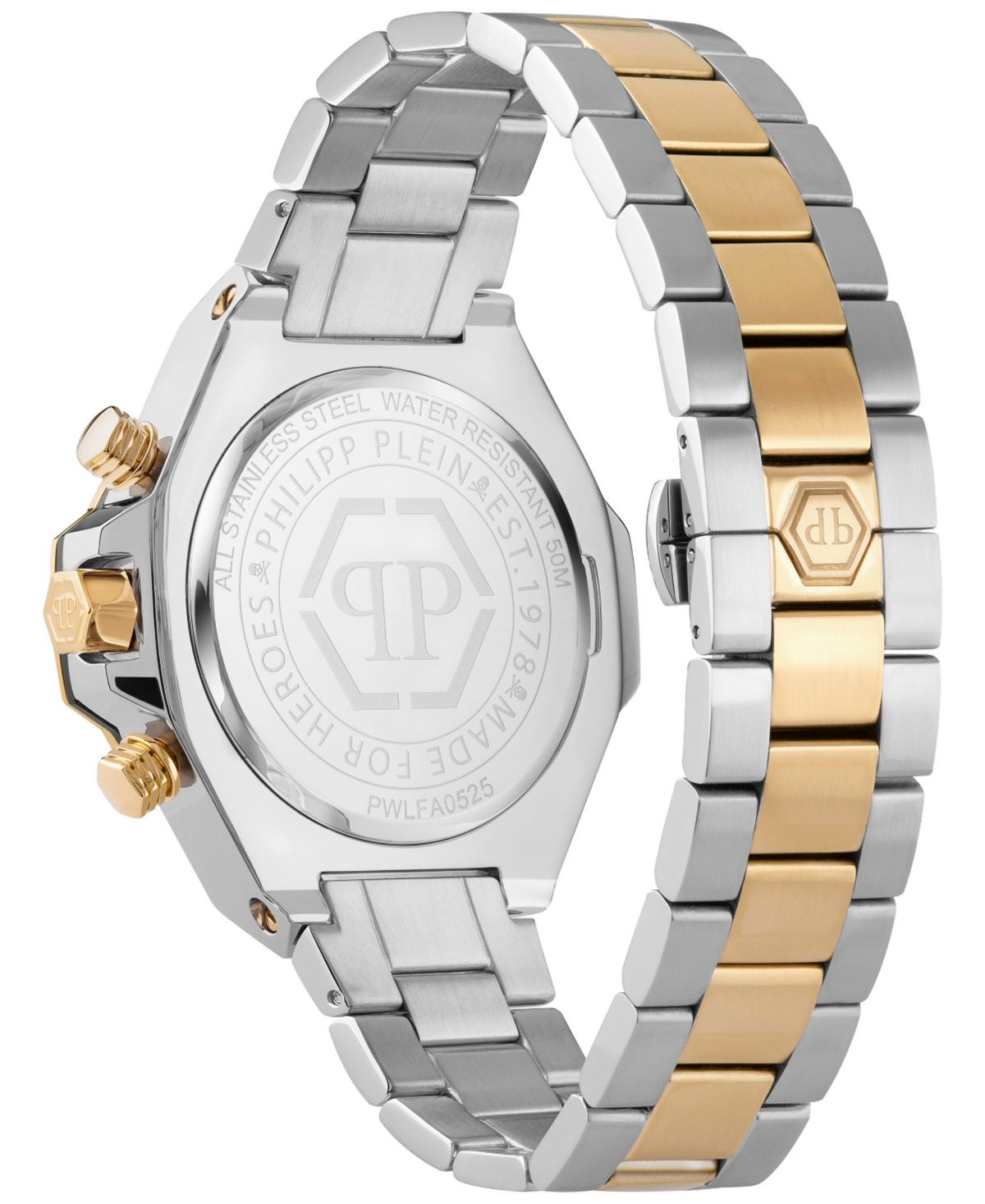 Philipp Plein Plein Chrono Royal Bracelet Watch In Two Tone