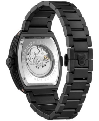 Men's Automatic The Skeleton 2.0 Black Ion Plated Bracelet Watch 44mm