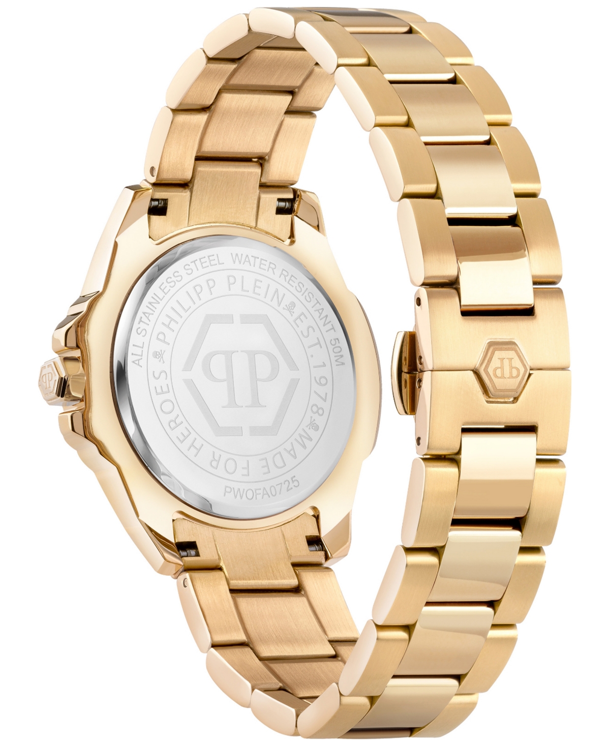 Philipp Plein Plein Majesty Crystal Watch In Ip Yellow Gold