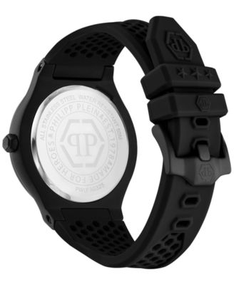 Men's Underdog Black Silicone Strap Watch 44mm