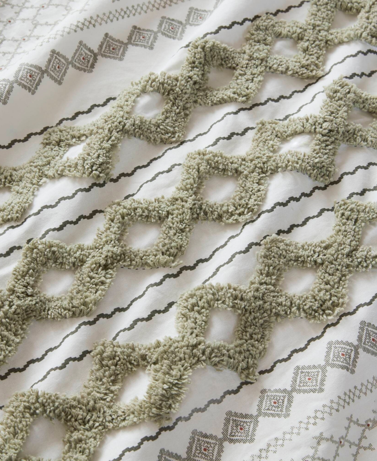 Ink+ivy Imani 3-pc. Comforter Set, Full/queen In Sage,ivory