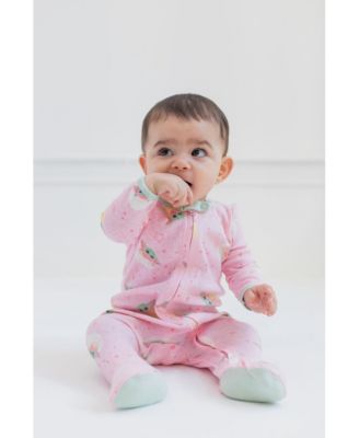 Baby Girls 2 Pack Zip Up Sleep N' Play Coveralls