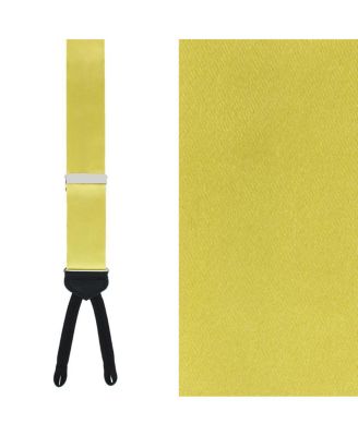 Men's Sutton Solid Color Silk Formal Suspenders | Y-Back, Adjustable Braces