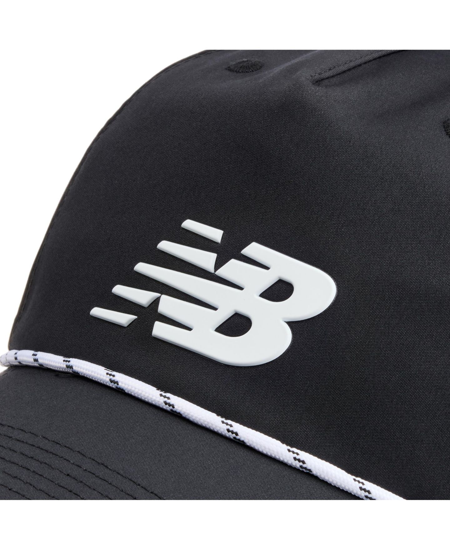 Мужские головные уборы New Balance Embroidered Logo Grandpa Perforated, цвет: Чёрный — фото 5