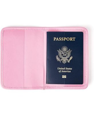 Travel Bundle Women's Travel Accessory Passport Holder and Luggage Tag, Woven with Faux Leather