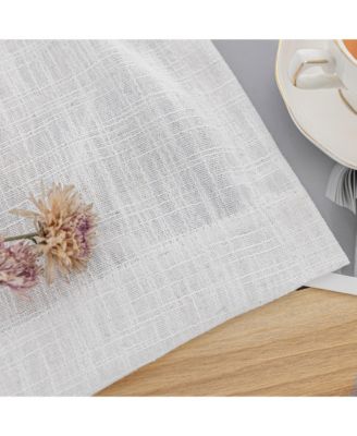 Linen Blend Privacy and Light Filtering Texture Grommet Pair 2 Panels