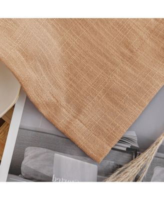 Linen Blend Privacy and Light Filtering Texture Grommet Pair 2 Panels