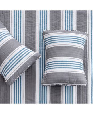 Coastal Microfiber Quilt Set With Shams