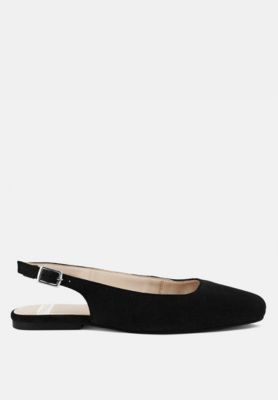 Rag and Co Womens Sozani Real Soft Leather Slingback Flats