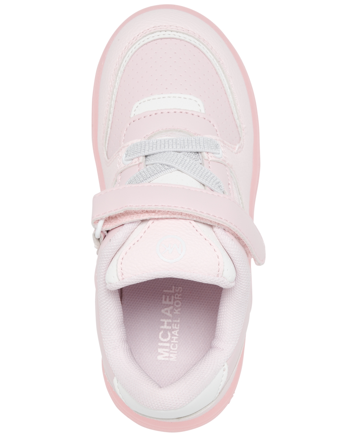 Michael Kors Toddler Girls Emmet Rumi Casual Sneakers From Finish Line In Baby Pink,white