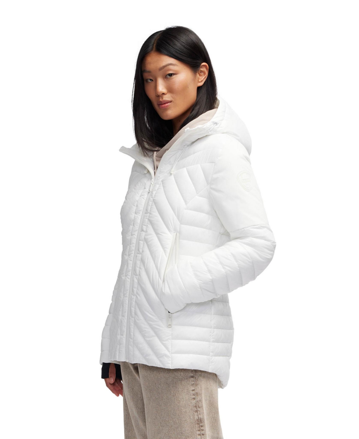 PAJAR WOMEN'S ESMAY LIGHTWEIGHT MIXED MEDIA QUILTED PACKABLE PUFFER 