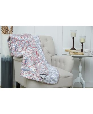 Claiborne Accent Throw Blanket with Fringe