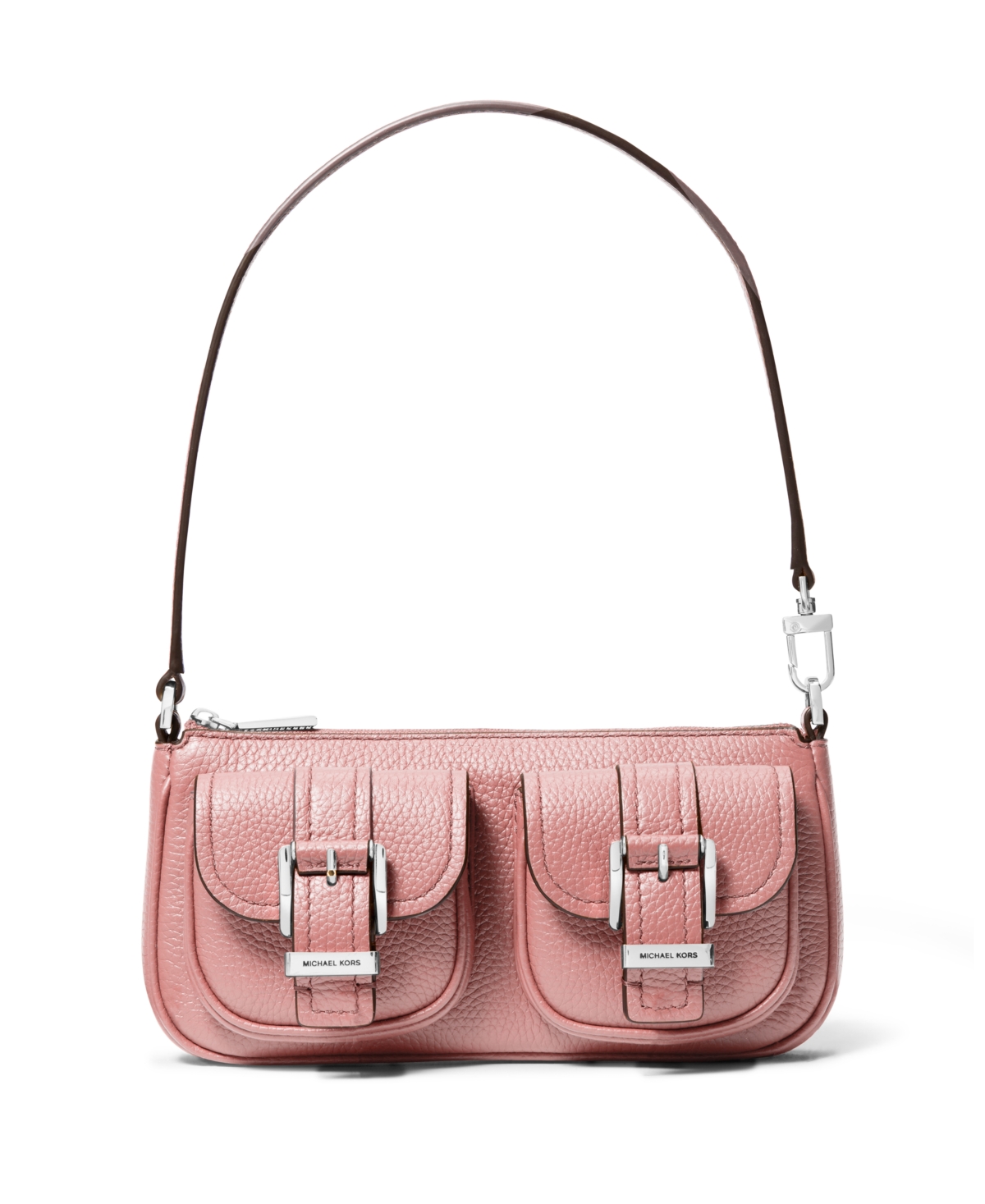 Michael Kors Michael  Zoe Small Leather Convertible Shoulder Bag In Rose