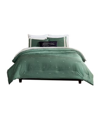 Heritage Geo Cotton 3-Pc. Comforter Set, Full/Queen