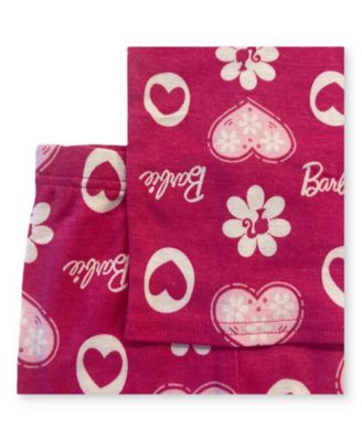 Toddler Girls Cotton Pajamas, 4 Piece Set