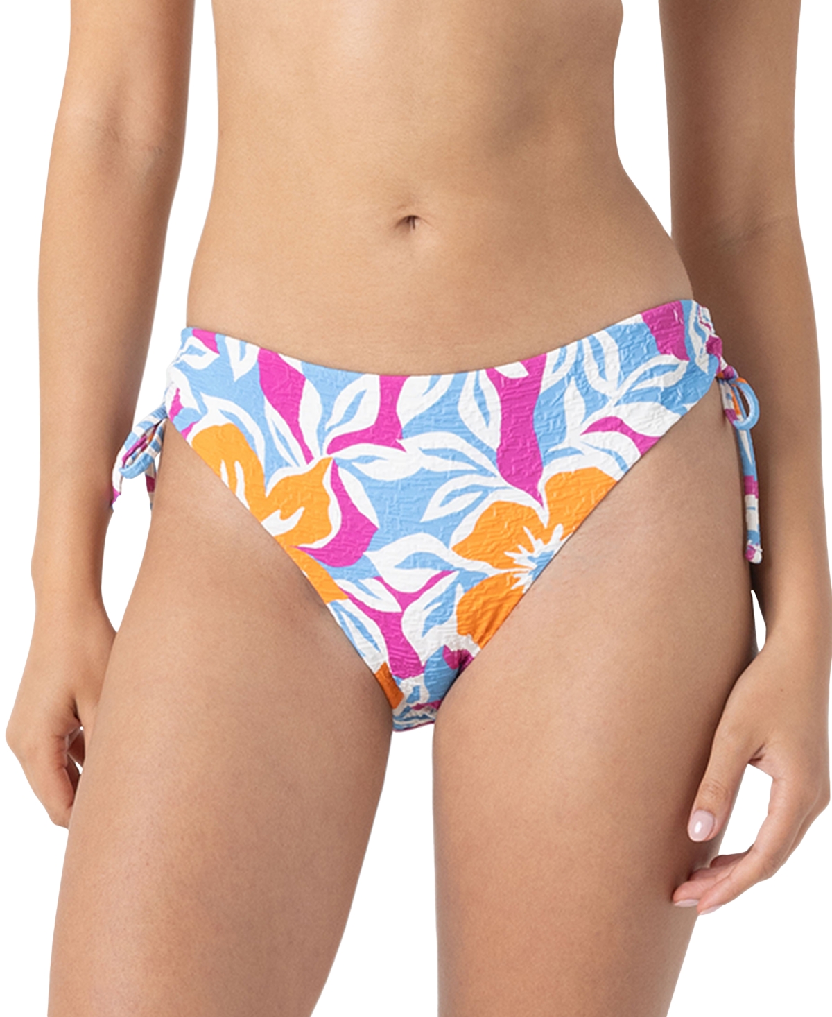 Juniors' Topanga Canyon Lace-Up Hipster Bikini Bottoms - Multi