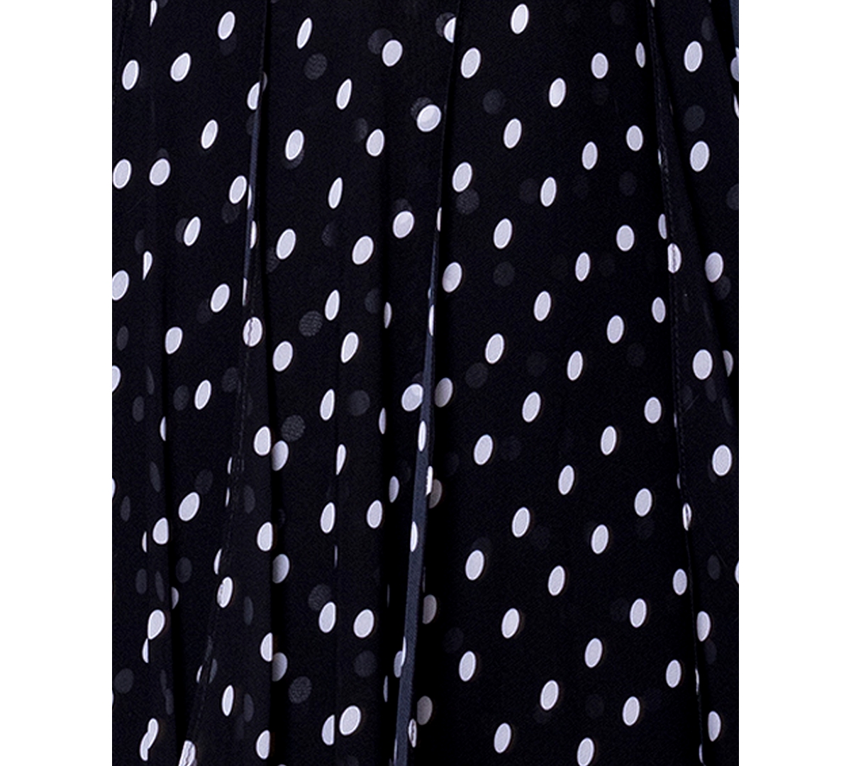 Shop Betsy & Adam Women's Tie-back Polka Dot Chiffon Dress In Black,white