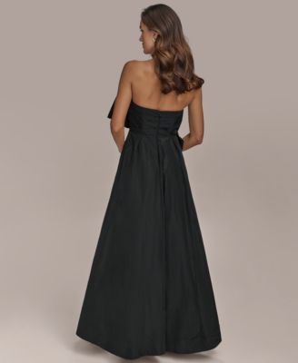 strapless black dress with bow Kylie Bow Mini Dress • Shop American Threads Women's Trendy Online Boutique Black/White / M