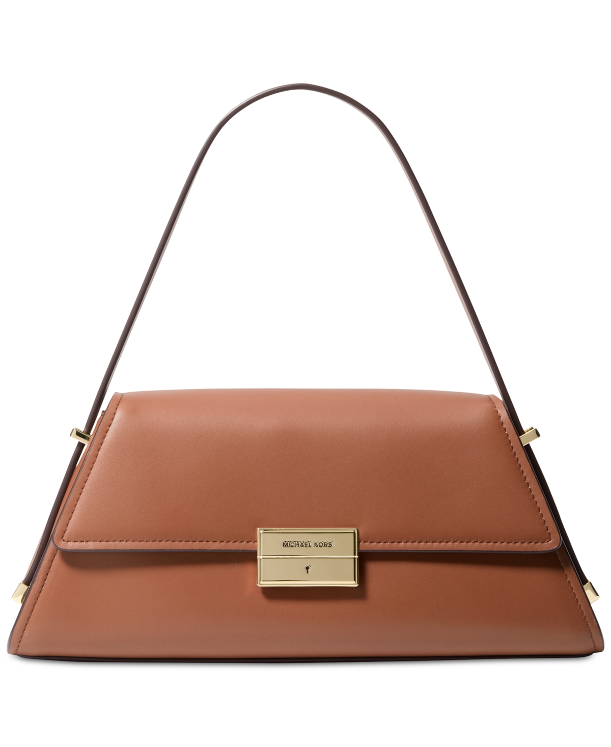 Michael Michael Kors Ludlow Small Leather Convertible Shoulder Bag - Luggage