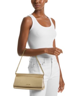 Carmine Small Leather East West Clutch