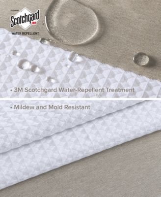 Spa Waffle 3M-Scotchgard™ Shower Curtain, 54" x  78"