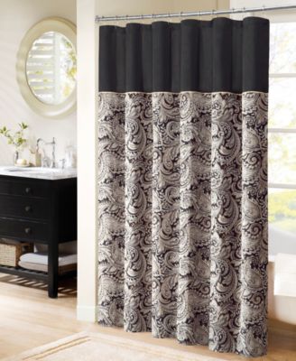 Madison Park - Aubrey 72" x 72" Polyester Jacquard Shower Curtain