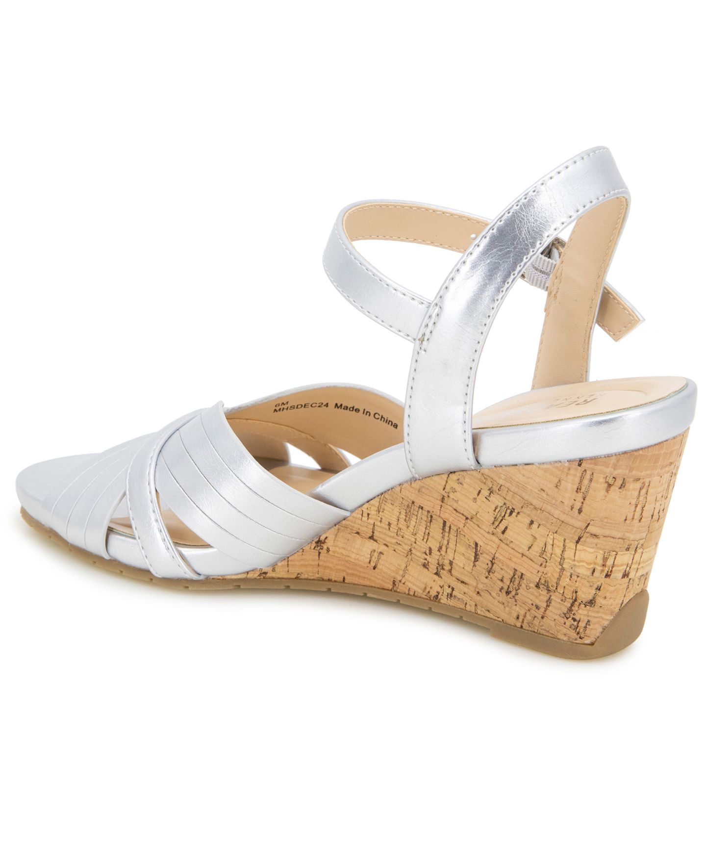 Женские сандалии Kenneth Cole Reaction Gomi Wedge, цвет: Серебряный — фото 6