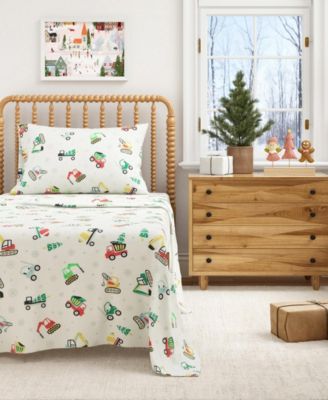 Ultra-Soft Turkish Cotton Flannel Christmas Print Sheet Set