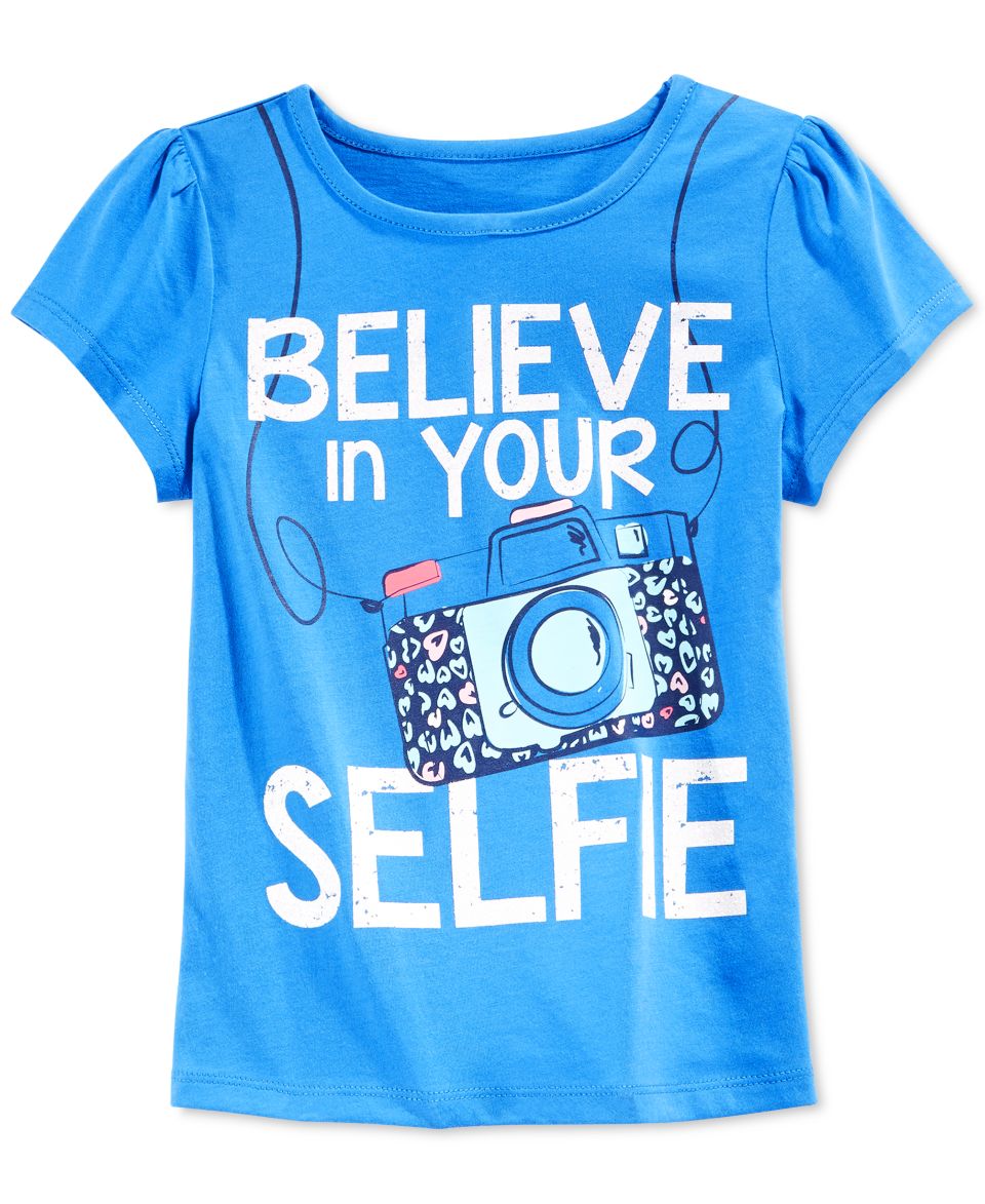 Epic Threads Little Girls Believe In Your Selfie T Shirt, Only at