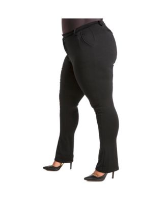 Plus Size Ponte Classic Casual Pant