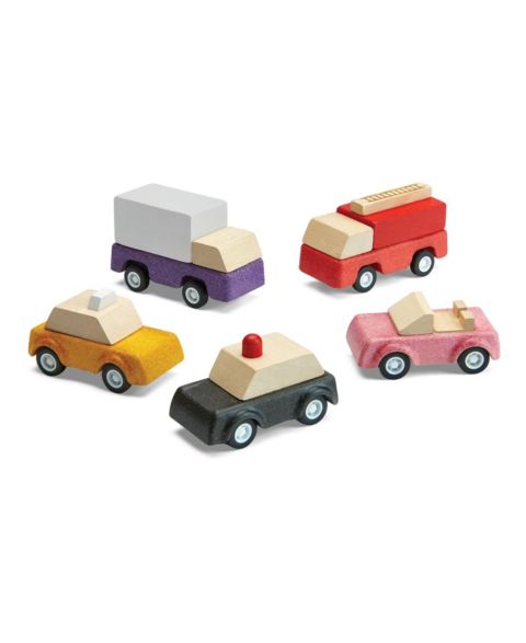 Детские игрушки PlanToys PlanWorld 5-Piece Toy Vehicle Set
