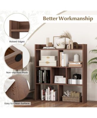 7 Cubes Open-back Bookshelf with Anti-Toppling Devices