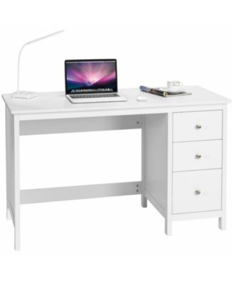 3-Drawer Home Office Study Computer Desk with Spacious Desktop