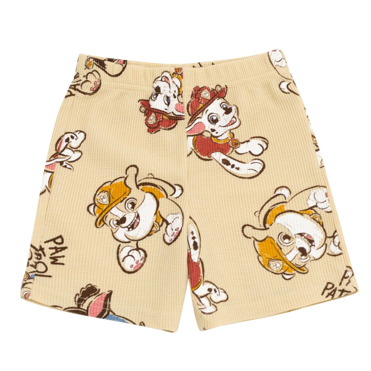 Детский комплект Paw Patrol Toddler Boys T-Shirt and Waffle Shorts Set, цвет: Бежевый — фото 4
