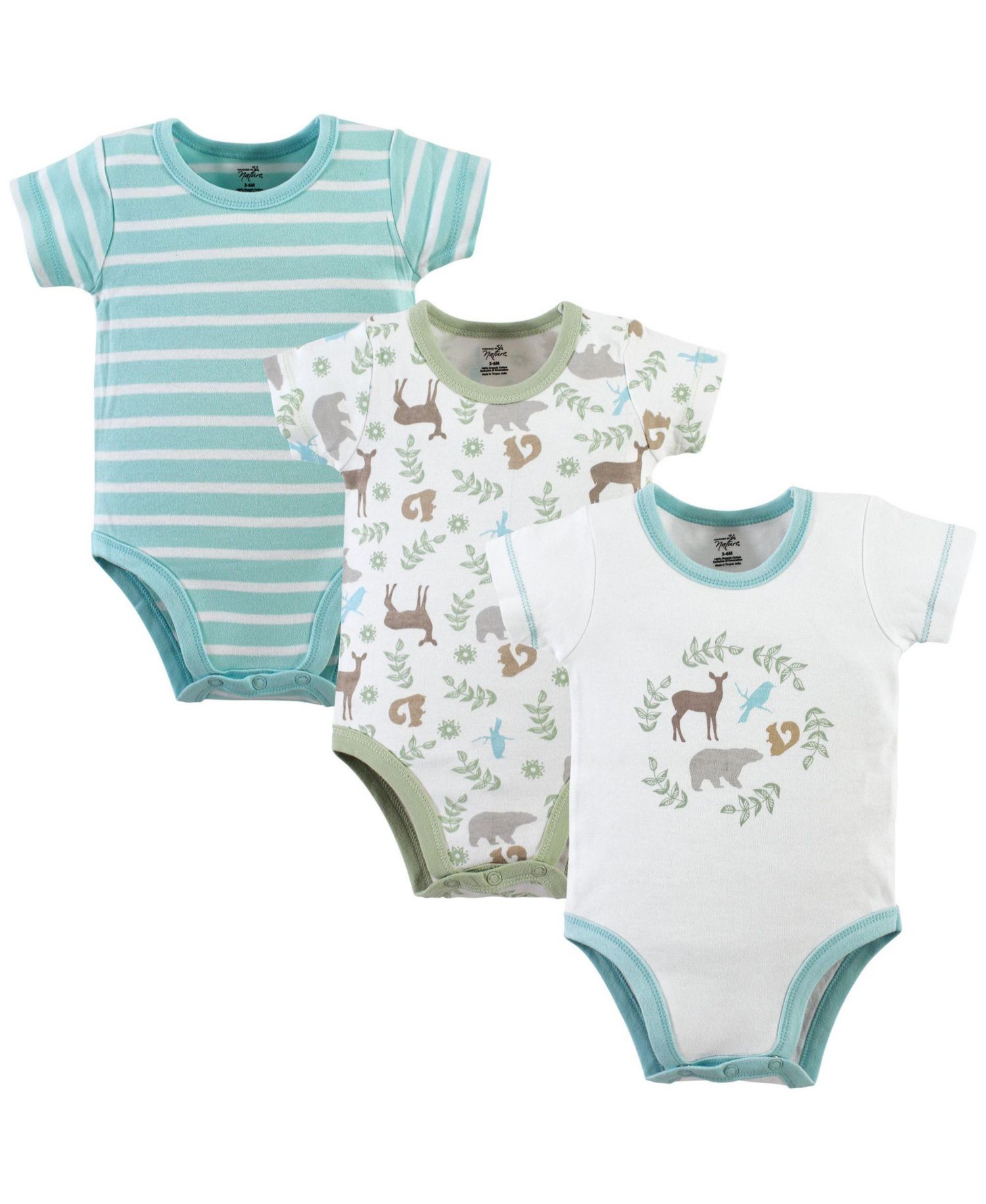 Natural Baby Bodysuit 3Pk