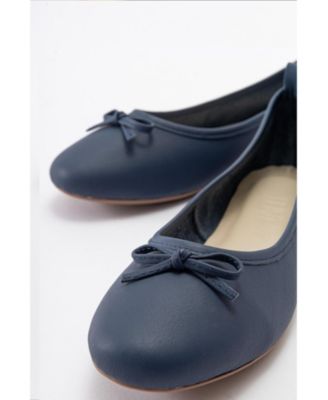 Florence Leather Ballerina Flats