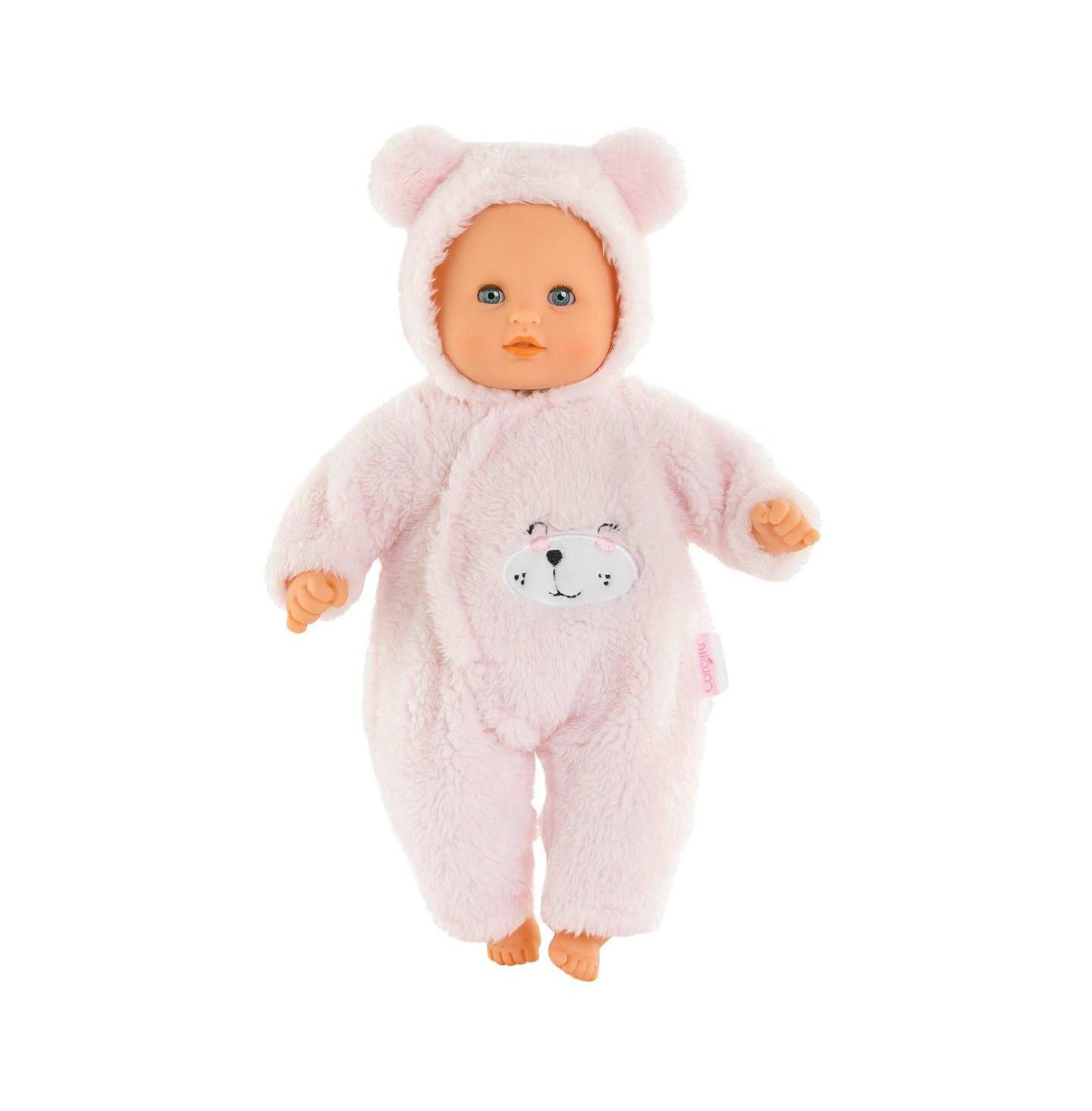 Детская кукла Corolle Bebe Calin Teddy Bear 12" Doll, цвет: Розовый — фото 5