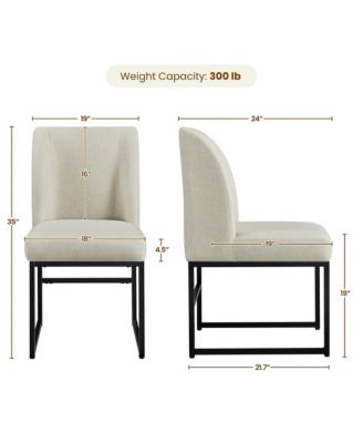 Upholstered Fabric Dining Room Chairs