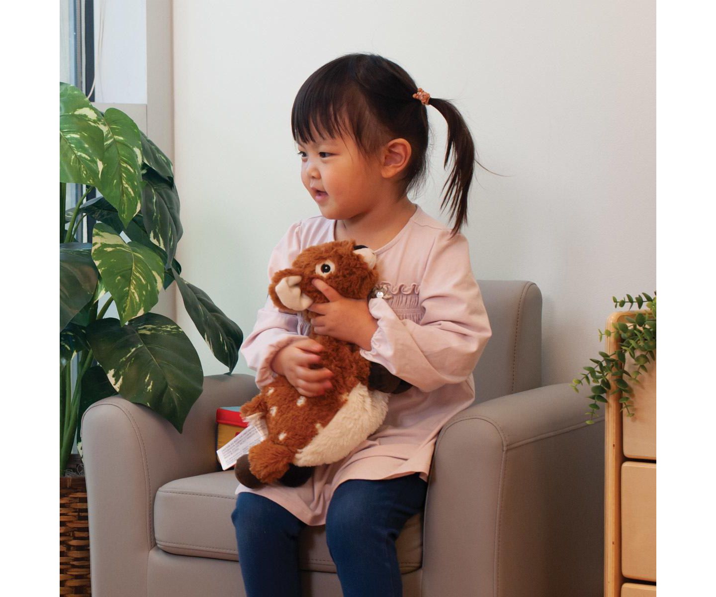 Детская мягкая игрушка Intelex Warmies Microwavable Plush 13" Laying Down Deer, цвет: Коричневый — фото 3
