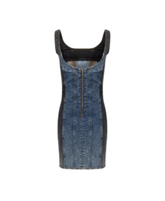 Women's Two-Tone Denim Dress
