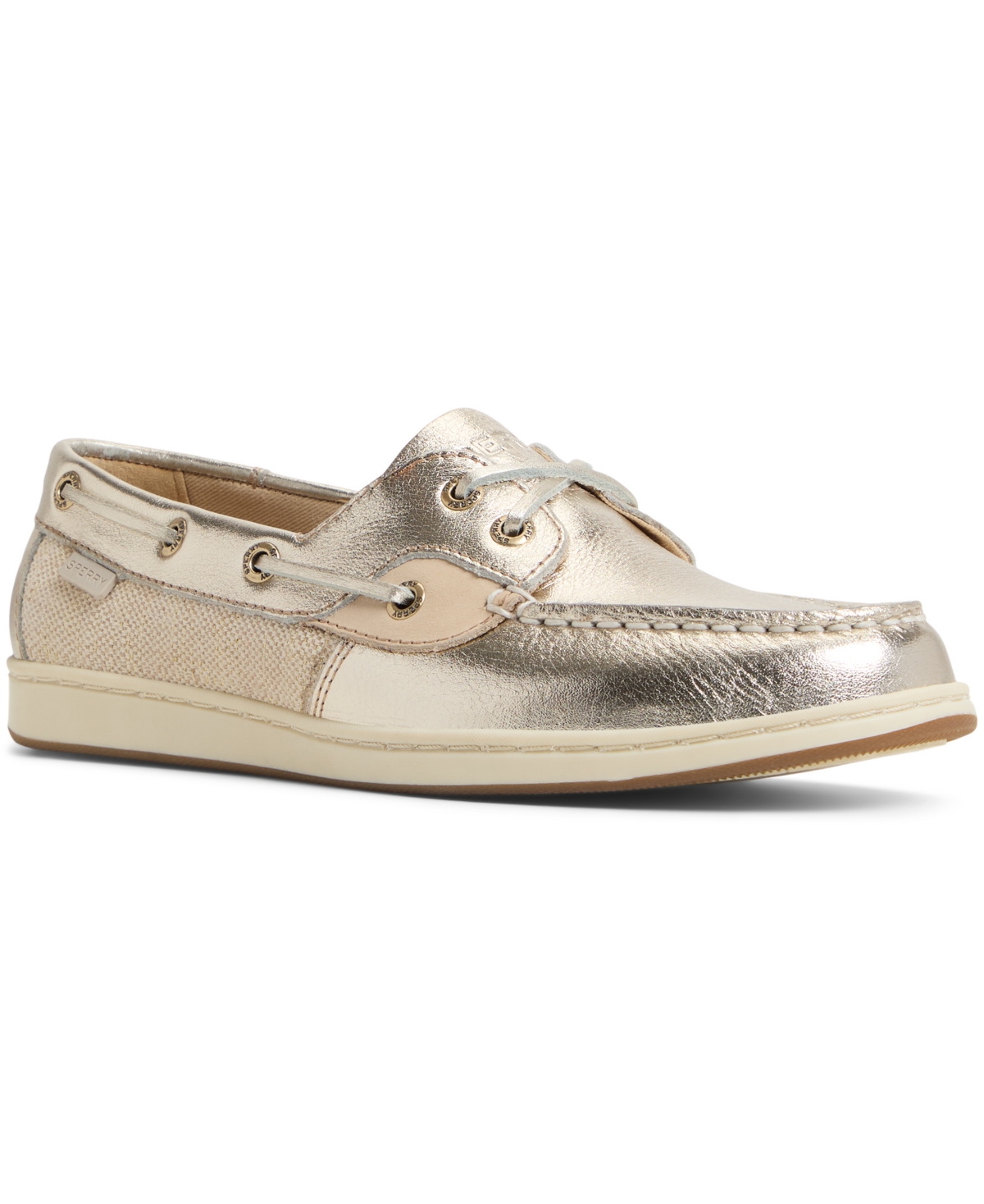 Women's Coastfish Round Toe Boat Shoe - Gold