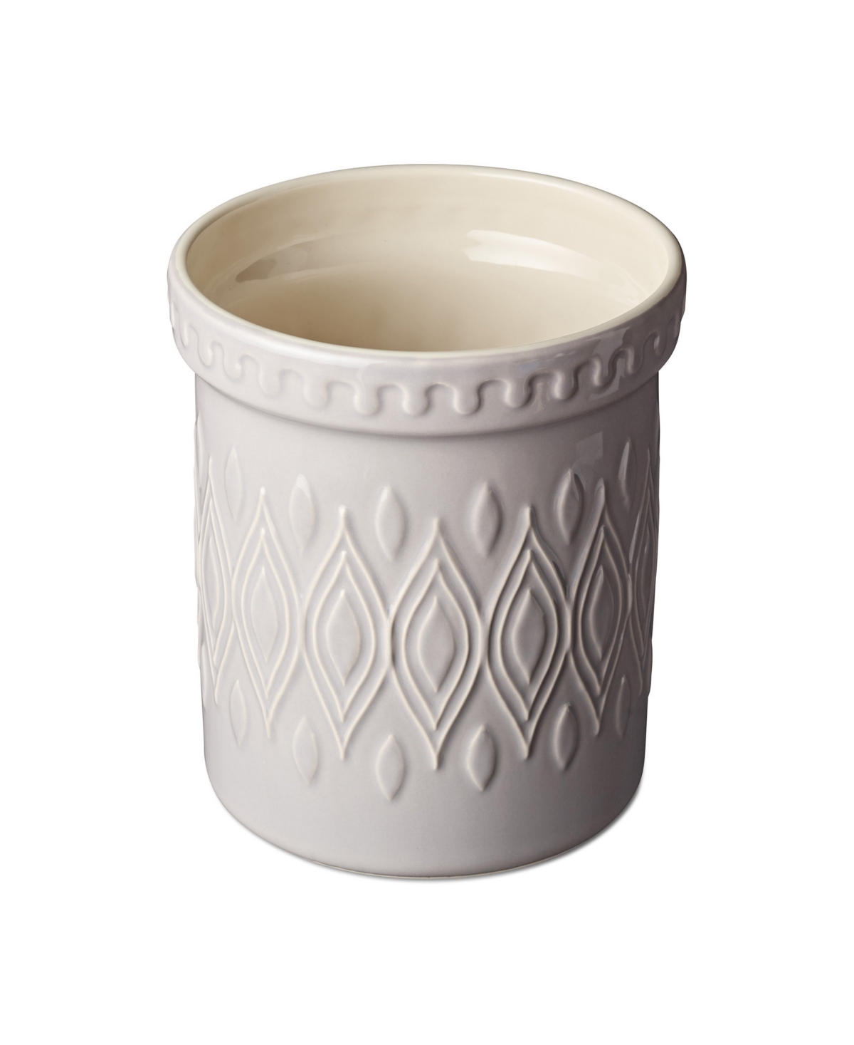 Certified International Vintage Farm Tool Crock In White
