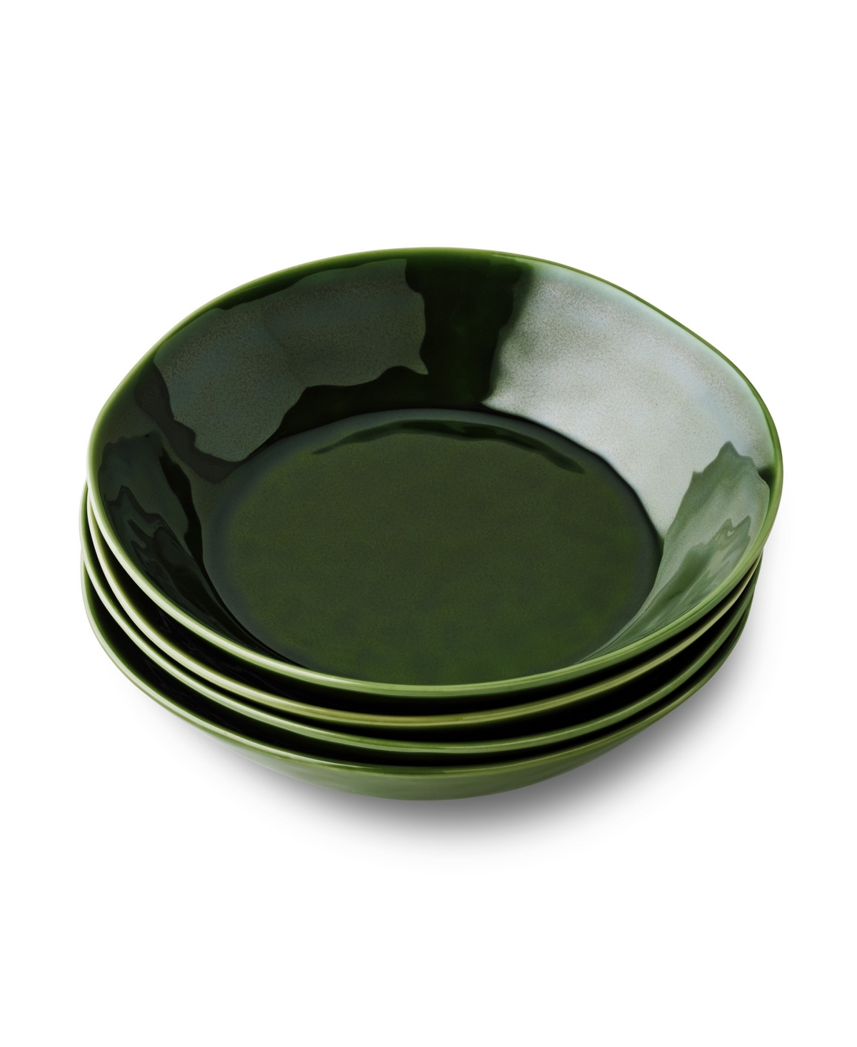 Certified International Verde Soup Bowls, Set of 4, Service for 4 - Green
