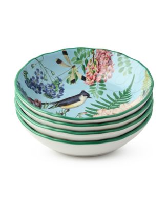 Flora Soup Bowls, Set of 4, Service for 4