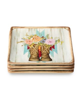 Rosewood Salad Plates, Set of 4, Service for 4