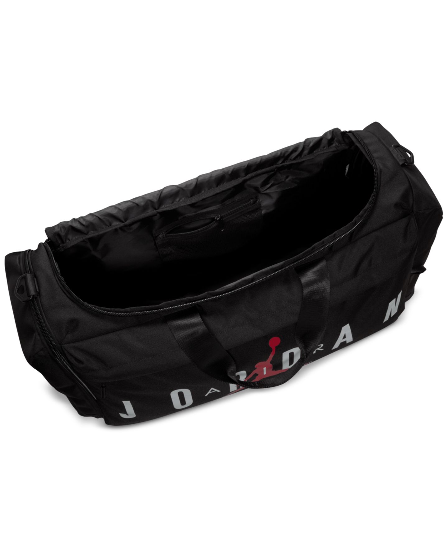 Мужская сумка Jordan Large Logo Duffel, цвет: Чёрный / Красный — фото 3