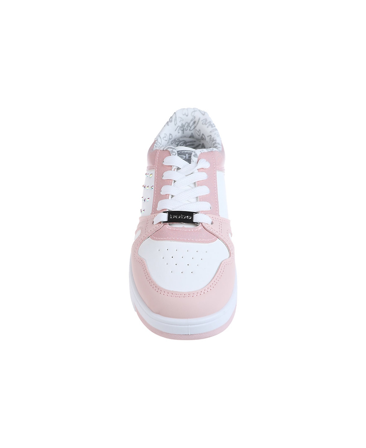 Bebe Little Girls Low Top Court Sneakers In White Multi