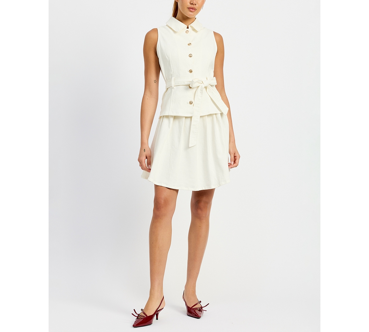 Women's Oaklynn Denim Mini Dress - White