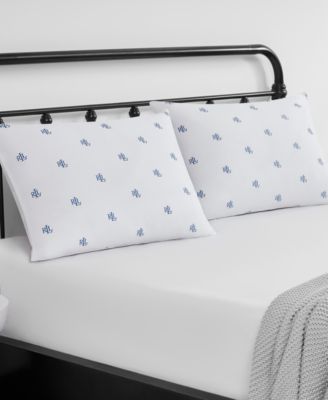 Logo Medium Density 2-Pack Down Alternative Pillow, Standard/Queen